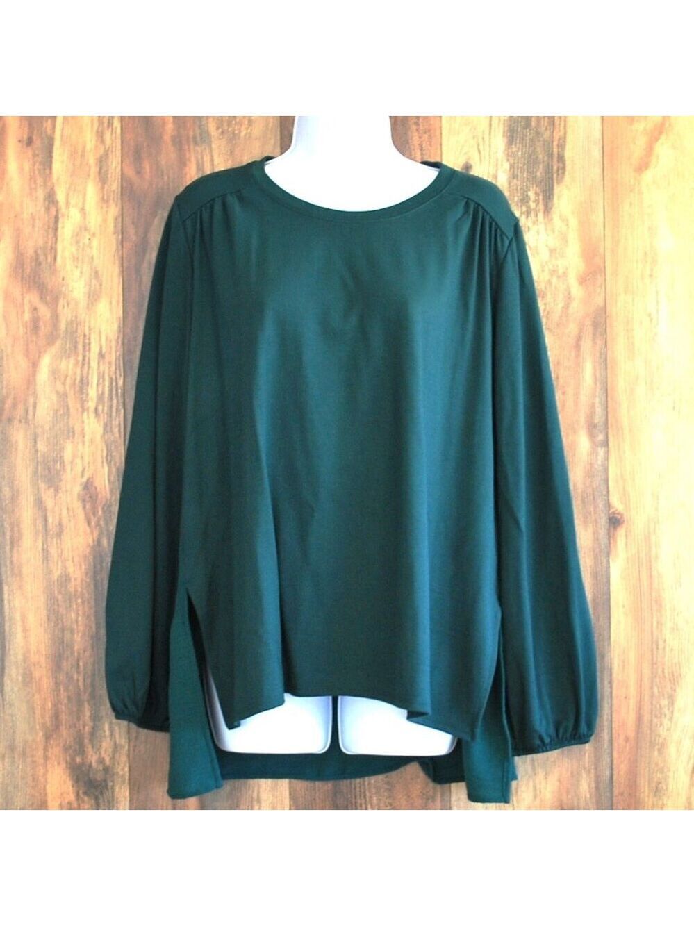 Gibson Look XXL Women's Plus Size Shirt Blouse Spruce Green
